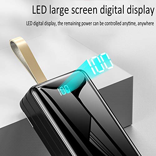 Power Bank 60000Mah Cargador Portátil De Alta Capacidad 4 USB Banco De Batería Externa Carga Rápida con Pantalla Digital LED Y Linterna, para Teléfonos Inteligentes, Tabletas Y Más,Negro Power Bank 60000Mah Cargador Portátil De Alta Capacidad 4 USB Banco De Batería Externa Carga Rápida con Pantalla Digital LED Y Linterna, para Teléfonos Inteligentes, Tabletas Y Más,Negro