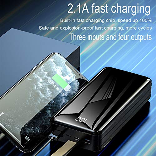 Power Bank 60000Mah Cargador Portátil De Alta Capacidad 4 USB Banco De Batería Externa Carga Rápida con Pantalla Digital LED Y Linterna, para Teléfonos Inteligentes, Tabletas Y Más,Negro Power Bank 60000Mah Cargador Portátil De Alta Capacidad 4 USB Banco De Batería Externa Carga Rápida con Pantalla Digital LED Y Linterna, para Teléfonos Inteligentes, Tabletas Y Más,Negro