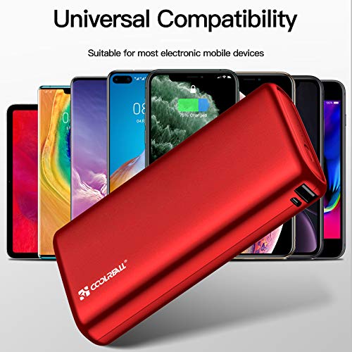 Power Bank de 20000 mAh Con dos Salidas(2.0A+2.0A) y Entradas de Alta Velocidad, Cargador Portátil Coolreall, Batería Externa Compatible Con Varios Teléfonos Móviles, iPads, Computadoras Portátiles