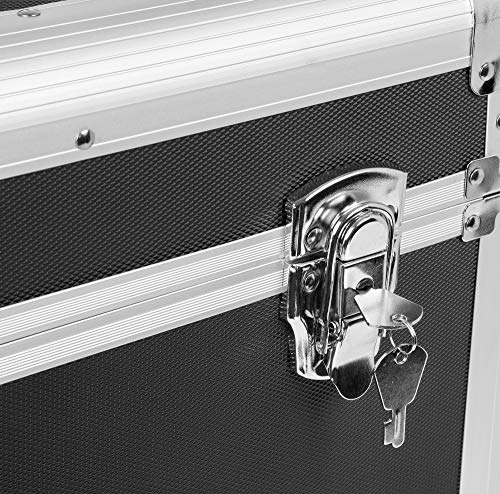 Power Dynamics RC80 Maleta para discos de vinilo (rack portátil para 80 discos LPs de 12", interior de gomaespuma, ligero armazón) - negro Power Dynamics RC80 Maleta para discos de vinilo (rack portátil para 80 discos LPs de 12", interior de gomaespuma, ligero armazón) - negro