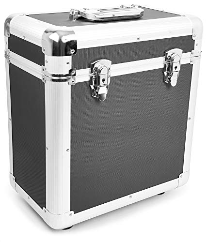 Power Dynamics RC80 Maleta para discos de vinilo (rack portátil para 80 discos LPs de 12", interior de gomaespuma, ligero armazón) - negro Power Dynamics RC80 Maleta para discos de vinilo (rack portátil para 80 discos LPs de 12", interior de gomaespuma, ligero armazón) - negro