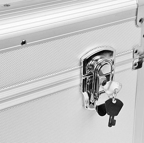 Power Dynamics RC80 Maleta para discos de vinilo (rack portátil para 80 discos LPs de 12", interior de gomaespuma, ligero armazón) - plata Power Dynamics RC80 Maleta para discos de vinilo (rack portátil para 80 discos LPs de 12", interior de gomaespuma, ligero armazón) - plata