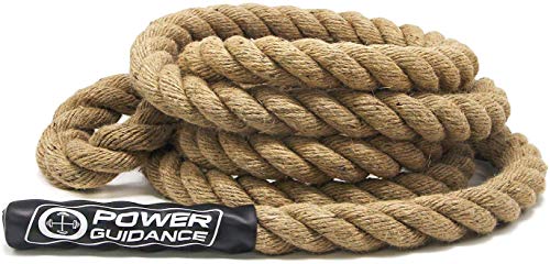 POWER GUIDANCE Cuerda de Escalada Profesional Climbing Rope Resistente, 38 mm de Diámetro（4m）