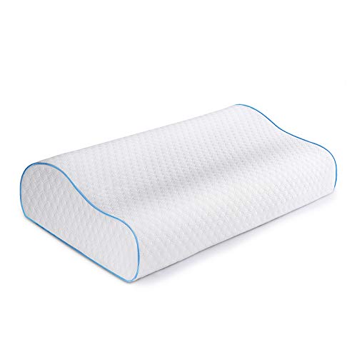Power Of Nature Almohada Cervical, Núcleo Transpirable Almohada Viscoelastica Diseño Ergonómico Soporte de Almohada de Contorno Ortopédico, (60 x35x11CM) para Todos los Durmientes Power Of Nature Almohada Cervical, Núcleo Transpirable Almohada Viscoelastica Diseño Ergonómico Soporte de Almohada de Contorno Ortopédico, (60 x35x11CM) para Todos los Durmientes
