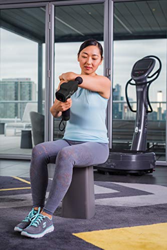 Power Plate Pulse es un masajeador PortáTil poderoso e increíblemente silencioso, Recargable, 4 Horas Vida util de la bateria, Color Negro Mate