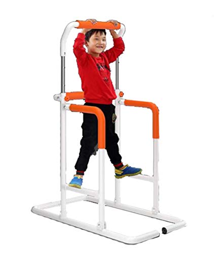 Power Tower Dip Station Pull Up Bar, Ajuste De Altura 137-207 Cm, Carga Máxima 120 Kg, para Equipos De Entrenamiento De Entrenamiento De Fuerza De Gimnasio En Casa, Color Blanco