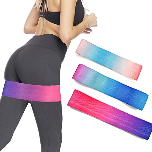 Power Twister Bandas de Ejercicios Bandas de botín de Cadera Bandas de Entrenamiento de algodón Loop Bandas de Entrenamiento Suave y Antideslizante para Ejercicio Piernas Butt Estiramiento de Cuerpo,