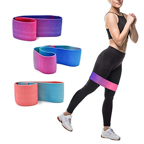 Power Twister Bandas de Ejercicios Bandas de botín de Cadera Bandas de Entrenamiento de algodón Loop Bandas de Entrenamiento Suave y Antideslizante para Ejercicio Piernas Butt Estiramiento de Cuerpo,