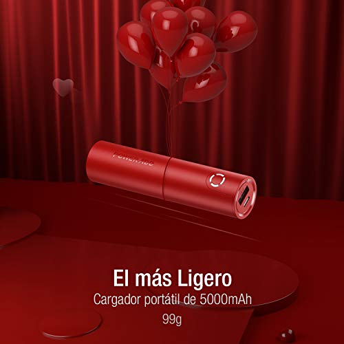 POWERADD EnergyCell Power Bank 5000mAh Cargador Portátil con Salida de 2.4A, Cargador rápido para iPhone,Samsung,Huawei, Xiaomi y Otros Teléfonos Inteligentes- Rojo POWERADD EnergyCell Power Bank 5000mAh Cargador Portátil con Salida de 2.4A, Cargador rápido para iPhone,Samsung,Huawei, Xiaomi y Otros Teléfonos Inteligentes- Rojo