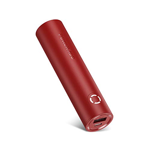 POWERADD EnergyCell Power Bank 5000mAh Cargador Portátil con Salida de 2.4A, Cargador rápido para iPhone,Samsung,Huawei, Xiaomi y Otros Teléfonos Inteligentes- Rojo