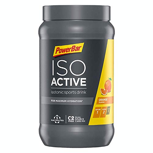 PowerBar Isoactive Orange 1320g - Bebida Deportiva Isotónica - 5 Electrolitos + C2MAX