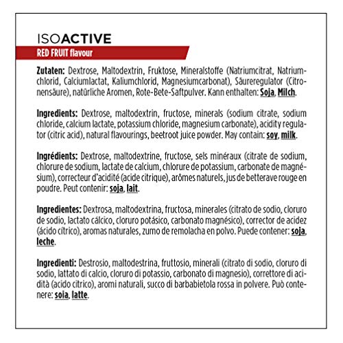 PowerBar Isoactive Red Fruit 1320g - Bebida Deportiva Isotónica - 5 Electrolitos + C2MAX PowerBar Isoactive Red Fruit 1320g - Bebida Deportiva Isotónica - 5 Electrolitos + C2MAX