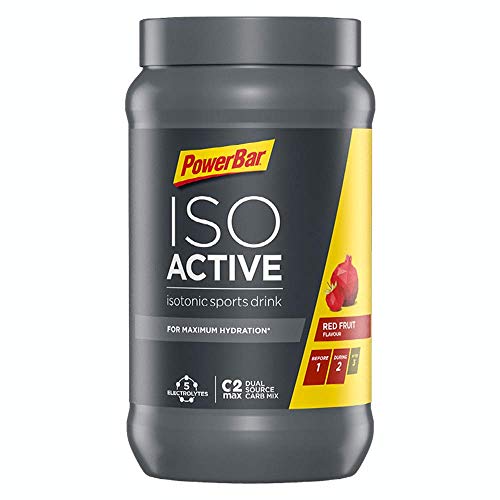 PowerBar Isoactive Red Fruit 1320g - Bebida Deportiva Isotónica - 5 Electrolitos + C2MAX PowerBar Isoactive Red Fruit 1320g - Bebida Deportiva Isotónica - 5 Electrolitos + C2MAX