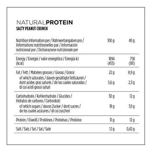 PowerBar Natural Protein Vegan - Nutrición deportiva - Banana Chocolate 24 x 40g marrón/azul 2018