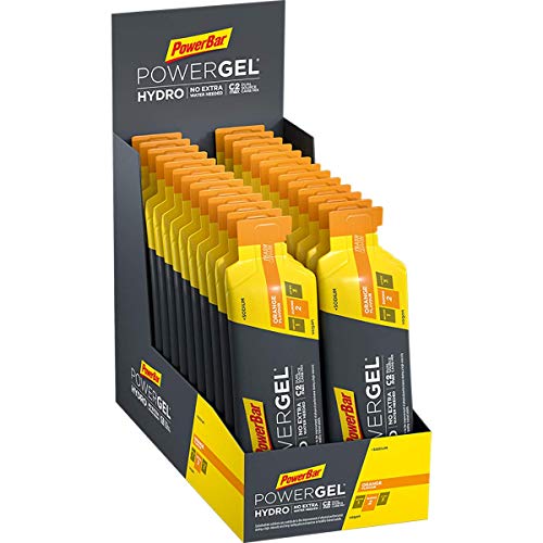 PowerBar PowerGel Hydro Orange 24x67ml - Gel Energético de Alto Carbono + C2MAX Magnesio y Sodio