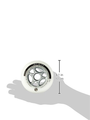 Powerslide 905228 Infinity II - Ruedas para Patines (80 mm, 4 Unidades), Color Blanco Powerslide 905228 Infinity II - Ruedas para Patines (80 mm, 4 Unidades), Color Blanco