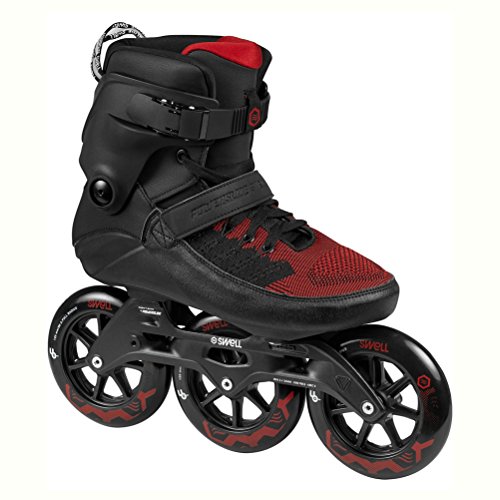 Powerslide Swell Trinity 125 Fitness Patines en línea de color rojo negro, dark lava, 42