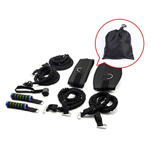 POWM Conjunto de Cuerda de tracción Entrenamiento de Fuerza Cuerda de Resistencia Multifuncional Pista y Campo Sprint Entrenamiento Deportivo Cuerda de tracción POWM Conjunto de Cuerda de tracción Entrenamiento de Fuerza Cuerda de Resistencia Multifuncional Pista y Campo Sprint Entrenamiento Deportivo Cuerda de tracción