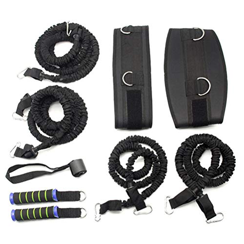 POWM Conjunto de Cuerda de tracción Entrenamiento de Fuerza Cuerda de Resistencia Multifuncional Pista y Campo Sprint Entrenamiento Deportivo Cuerda de tracción POWM Conjunto de Cuerda de tracción Entrenamiento de Fuerza Cuerda de Resistencia Multifuncional Pista y Campo Sprint Entrenamiento Deportivo Cuerda de tracción