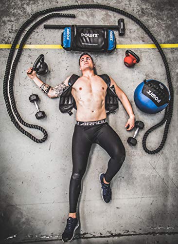 POWRX Cuerda de Batalla Battle Rope - Ideal para »Functional Fitness« - Hecha de Nylon Resistente con Mangos Antideslizantes - Longitud 15M - Diámetro 38/50mm + PDF Workout (15M x 38 mm/Nylon Fino) POWRX Cuerda de Batalla Battle Rope - Ideal para »Functional Fitness« - Hecha de Nylon Resistente con Mangos Antideslizantes - Longitud 15M - Diámetro 38/50mm + PDF Workout (15M x 38 mm/Nylon Fino)
