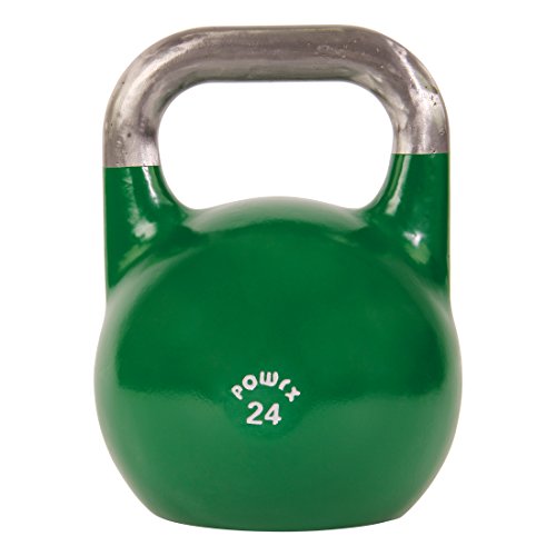 POWRX Kettlebell Pesa Rusa Competición 4-28 kg + PDF Workout (24 kg)