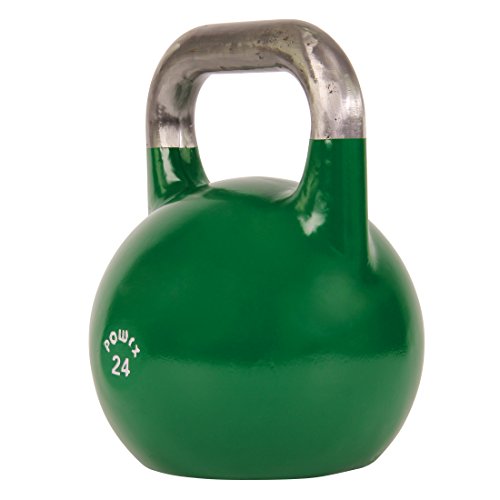 POWRX Kettlebell Pesa Rusa Competición 4-28 kg + PDF Workout (24 kg)