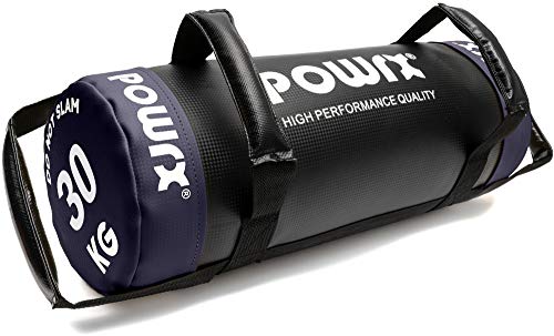 POWRX Sandbag de 5 a 30 kg - Perfecta para mejorar equilibrio, fuerza y coordinación - Power bag con cuatro agarres + PDF workout (30 kg / Violeta) POWRX Sandbag de 5 a 30 kg - Perfecta para mejorar equilibrio, fuerza y coordinación - Power bag con cuatro agarres + PDF workout (30 kg / Violeta)