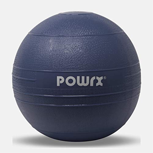 POWRX Slam Ball Balón Medicinal 10 kg - Ideal para Ejercicios de »Functional Fitness«, fortalecimiento y tonificación Muscular - Contenido de Arena y Efecto Anti-Rebote + PDF Workout (BLU) POWRX Slam Ball Balón Medicinal 10 kg - Ideal para Ejercicios de »Functional Fitness«, fortalecimiento y tonificación Muscular - Contenido de Arena y Efecto Anti-Rebote + PDF Workout (BLU)