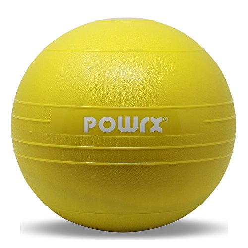 POWRX Slam Ball Balón Medicinal 3 kg - Ideal para Ejercicios de »Functional Fitness«, fortalecimiento y tonificación Muscular - Contenido de Arena y Efecto Anti-Rebote + PDF Workout (Amarillo) POWRX Slam Ball Balón Medicinal 3 kg - Ideal para Ejercicios de »Functional Fitness«, fortalecimiento y tonificación Muscular - Contenido de Arena y Efecto Anti-Rebote + PDF Workout (Amarillo)