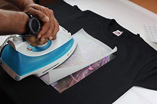 PPD A4 x 5 Hojas de Papel de Transferencia Térmica Para Camisetas, Mascarillas y Tejidos Oscuros - Para Impresora de Inyección de Tinta Inkjet - PPD-4-5