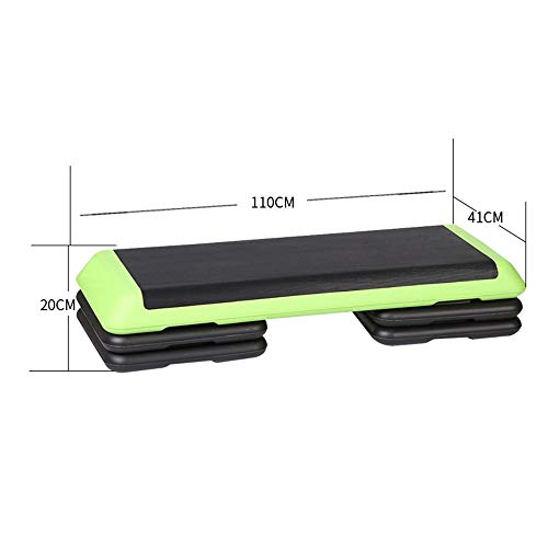 PQXOER Step Fitness Escalón 3 Niveles de Ejercicios aeróbicos Stepper Board Home Aerobic Sport Ajustable for Hombres y Mujeres Step Aeróbic Escalón (Color : Green, Size : 110cm) PQXOER Step Fitness Escalón 3 Niveles de Ejercicios aeróbicos Stepper Board Home Aerobic Sport Ajustable for Hombres y Mujeres Step Aeróbic Escalón (Color : Green, Size : 110cm)