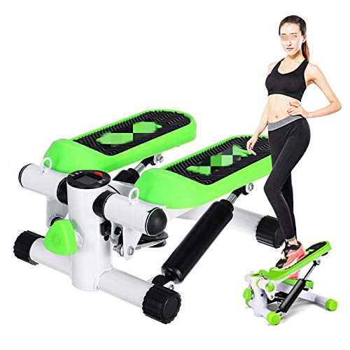 PQXOER Stepper Machine Cardio Fitness Stepper Multifuncional Cinta de correr Pierna Cintura Ejercicio Máquina Gimnasio Deportes Casa Ciclismo Con Cuerda Elástica