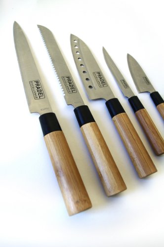 Pradel Cuchillo de Cocinero, bambú, Marrón