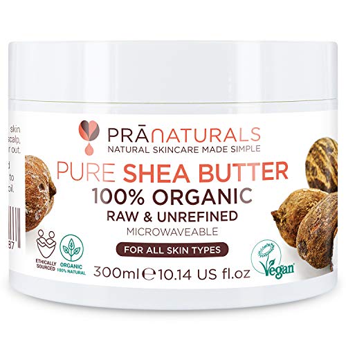 PraNaturals Manteca de Karité Hidratante 100% Orgánica 300ml, Protección UV para Todo Tipo de Piel - Hidrata y Repara Cabello PraNaturals Manteca de Karité Hidratante 100% Orgánica 300ml, Protección UV para Todo Tipo de Piel - Hidrata y Repara Cabello