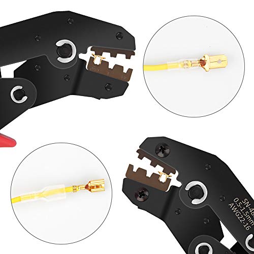 Preciva CT480300 Crimpadora Terminales Electricos, 0.5-1.5 mm² de Trinquete Ajustable con 300 Terminal Para Conector de Cable Preciva CT480300 Crimpadora Terminales Electricos, 0.5-1.5 mm² de Trinquete Ajustable con 300 Terminal Para Conector de Cable
