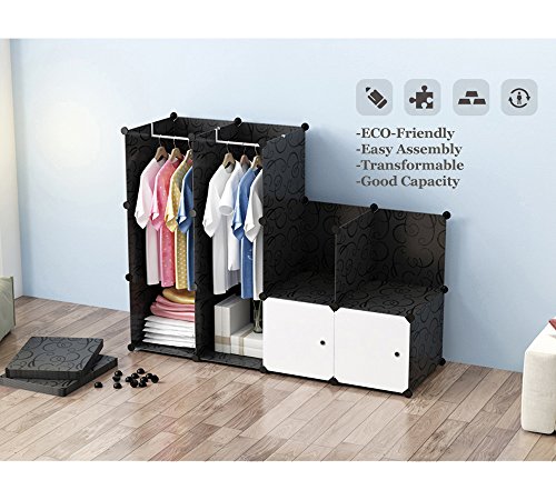 PREMAG Armario portátil para Colgar la Ropa, ropero Combinado, Armario Modular para Ahorrar Espacio, Ideal Organizador de Almacenamiento Cubo para Libros, Juguetes, Toallas (20-Cube) PREMAG Armario portátil para Colgar la Ropa, ropero Combinado, Armario Modular para Ahorrar Espacio, Ideal Organizador de Almacenamiento Cubo para Libros, Juguetes, Toallas (20-Cube)