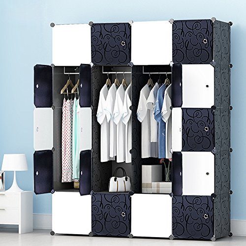 PREMAG Armario portátil para Colgar la Ropa, ropero Combinado, Armario Modular para Ahorrar Espacio, Ideal Organizador de Almacenamiento Cubo para Libros, Juguetes, Toallas (20-Cube) PREMAG Armario portátil para Colgar la Ropa, ropero Combinado, Armario Modular para Ahorrar Espacio, Ideal Organizador de Almacenamiento Cubo para Libros, Juguetes, Toallas (20-Cube)