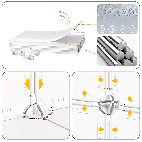 PREMAG Organizador de Almacenamiento de Calzado portátil Tower, Blanco, Estante de gabinete Modular para Ahorrar Espacio, estantes de Zapatero para Zapatos, Botas, Zapatillas 2 * 5 PREMAG Organizador de Almacenamiento de Calzado portátil Tower, Blanco, Estante de gabinete Modular para Ahorrar Espacio, estantes de Zapatero para Zapatos, Botas, Zapatillas 2 * 5