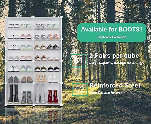 PREMAG Portable Organizador de Almacenamiento de Calzado Torre, Estantería de gabinete Modular para Ahorro de Espacio, Estante de Zapatero Estantes para Zapatos, Botas, Zapatillas 3 * 7 PREMAG Portable Organizador de Almacenamiento de Calzado Torre, Estantería de gabinete Modular para Ahorro de Espacio, Estante de Zapatero Estantes para Zapatos, Botas, Zapatillas 3 * 7
