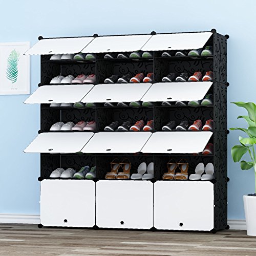 PREMAG Portable Organizador de Almacenamiento de Calzado Torre, Estantería de gabinete Modular para Ahorro de Espacio, Estante de Zapatero Estantes para Zapatos, Botas, Zapatillas 3 * 7 PREMAG Portable Organizador de Almacenamiento de Calzado Torre, Estantería de gabinete Modular para Ahorro de Espacio, Estante de Zapatero Estantes para Zapatos, Botas, Zapatillas 3 * 7