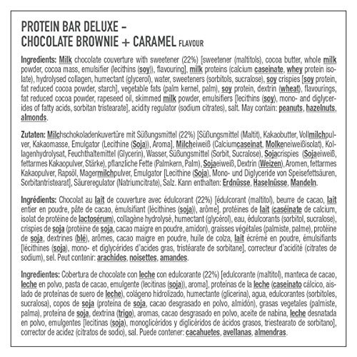 Premier Protein Bar Deluxe Chocolate Brownie 18x50g - Alta Proteína Baja Azúcar + Carbohidratos reducidos