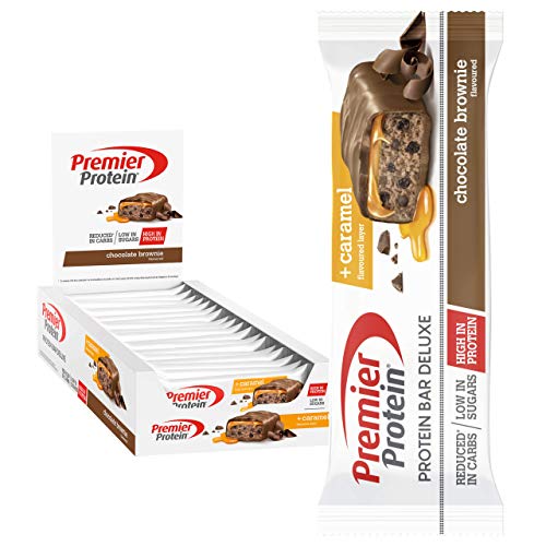 Premier Protein Bar Deluxe Chocolate Brownie 18x50g - Alta Proteína Baja Azúcar + Carbohidratos reducidos Premier Protein Bar Deluxe Chocolate Brownie 18x50g - Alta Proteína Baja Azúcar + Carbohidratos reducidos