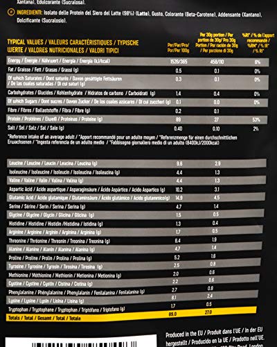 Premium Body Nutrition - Aislado de proteína de suero de leche en polvo (Whey-ISOLATE), 1 kg, sabor plátano (33 porciones) Premium Body Nutrition - Aislado de proteína de suero de leche en polvo (Whey-ISOLATE), 1 kg, sabor plátano (33 porciones)