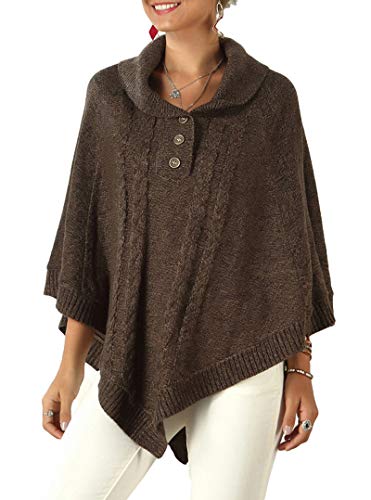 Prendas de punto de suéter para mujer, capa de chal de punto de gran tamaño, chaqueta de suéter suelta irregular, ropa de invierno informal de gran tamaño, ropa de otoño, invierno y primavera par Prendas de punto de suéter para mujer, capa de chal de punto de gran tamaño, chaqueta de suéter suelta irregular, ropa de invierno informal de gran tamaño, ropa de otoño, invierno y primavera par