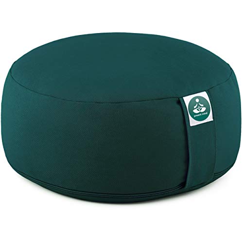Present Mind Cojín de Meditación y Yoga, Funda Lavable, Algodón y Cáscara de Alforfón Natural… Present Mind Cojín de Meditación y Yoga, Funda Lavable, Algodón y Cáscara de Alforfón Natural…