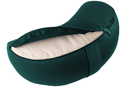 Present Mind Cojín de Meditación y Yoga Media Luna – Funda de algodón Lavable Present Mind Cojín de Meditación y Yoga Media Luna – Funda de algodón Lavable