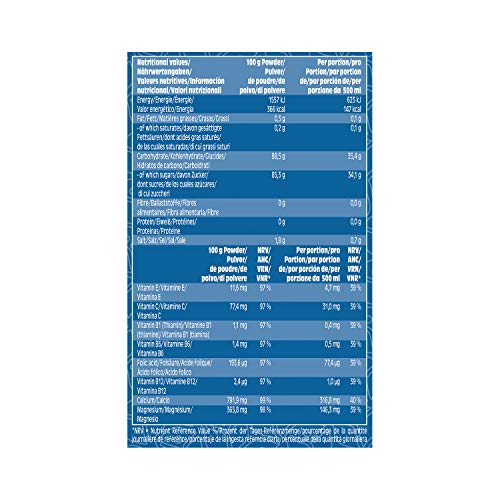 Primavita - Bebida isotónica de limón con electrolitos (calcio y magnesio) e hidratos de carbono, 750 g (19 raciones)