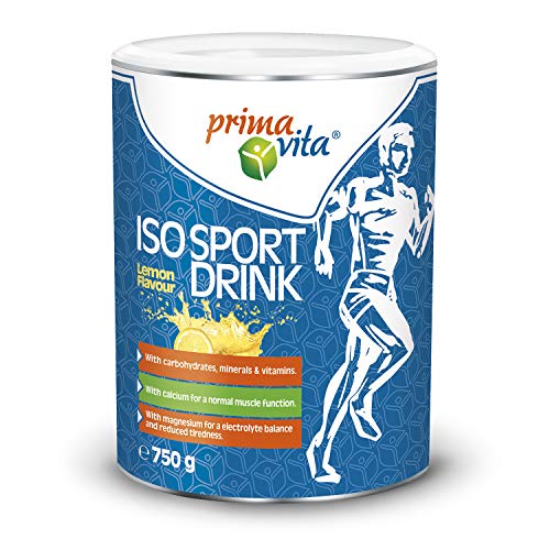 Primavita - Bebida isotónica de limón con electrolitos (calcio y magnesio) e hidratos de carbono, 750 g (19 raciones) Primavita - Bebida isotónica de limón con electrolitos (calcio y magnesio) e hidratos de carbono, 750 g (19 raciones)