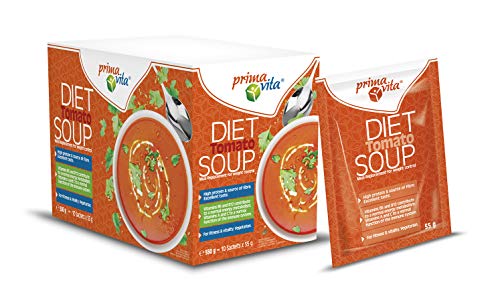 Primavita - Sopa de tomate sustitutiva de comidas para dietas adelgazantes, 55 g (10 sobres de ración)