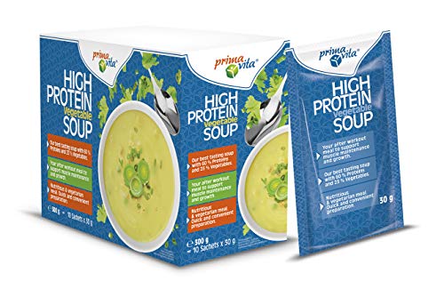 Primavita - Sopa de verduras con alto contenido en proteínas, 30 g (10 sobres de ración) Primavita - Sopa de verduras con alto contenido en proteínas, 30 g (10 sobres de ración)